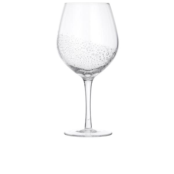 Rotweinglas `Bubble` Glas Clear Handgearbeitet Broste Copenhagen